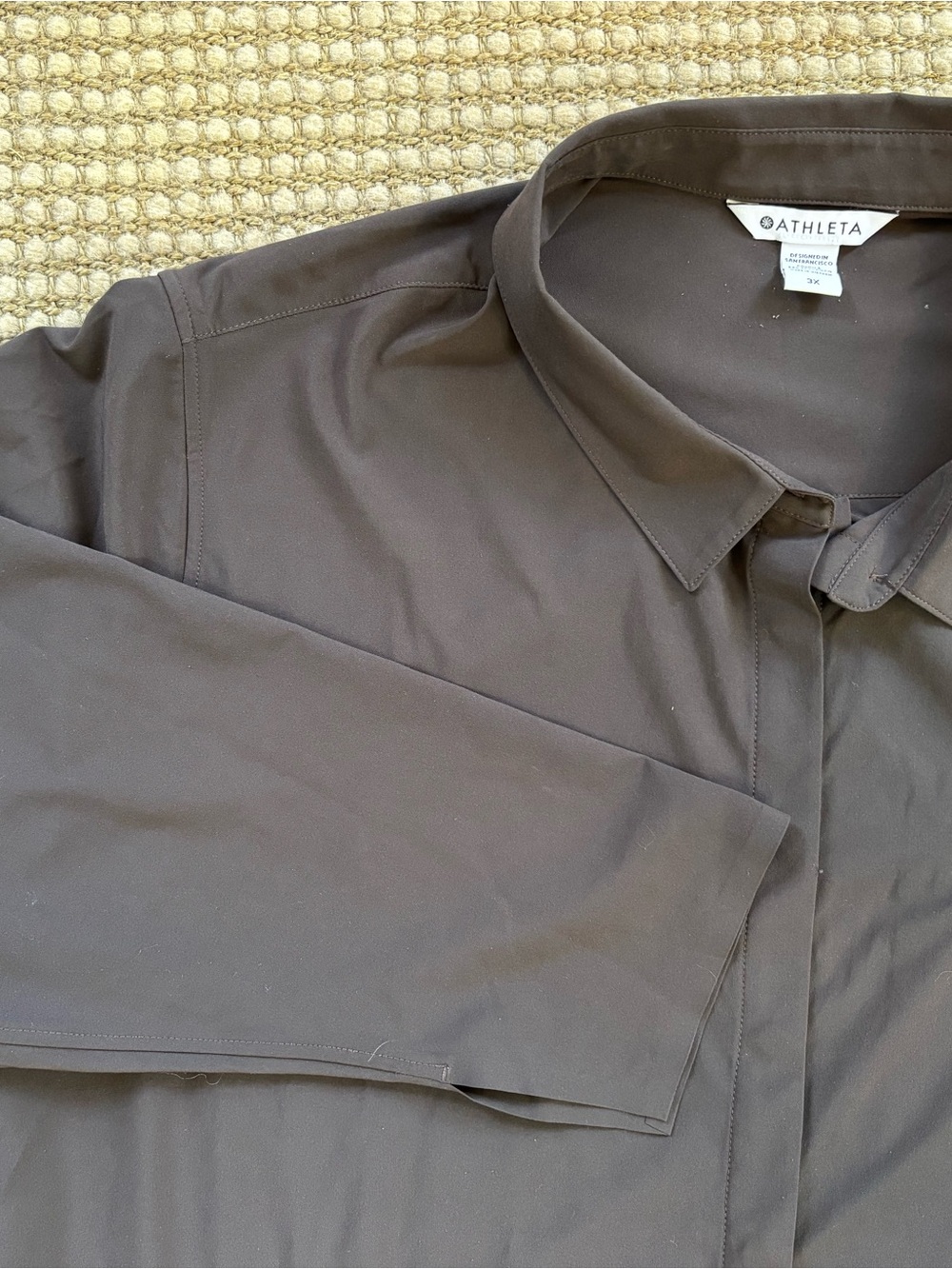 Athleta Urbanite Top 2.0 Technical Button Up 3X